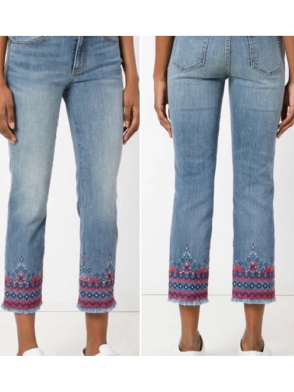 Tory Burch NWT Myers Cropped Boot Jean (27)